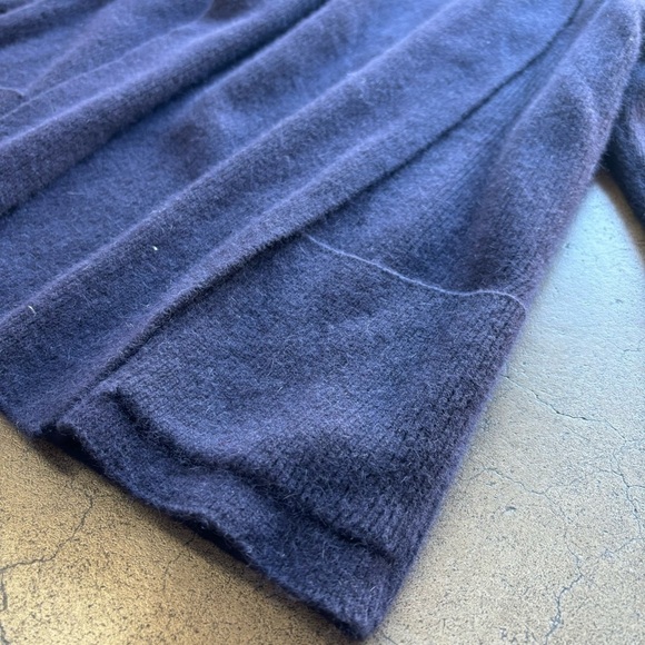 Vintage Christian Dior Sportswear Angora Lambswool Cardigan Sweater Navy Blue Lg - Picture 5 of 8